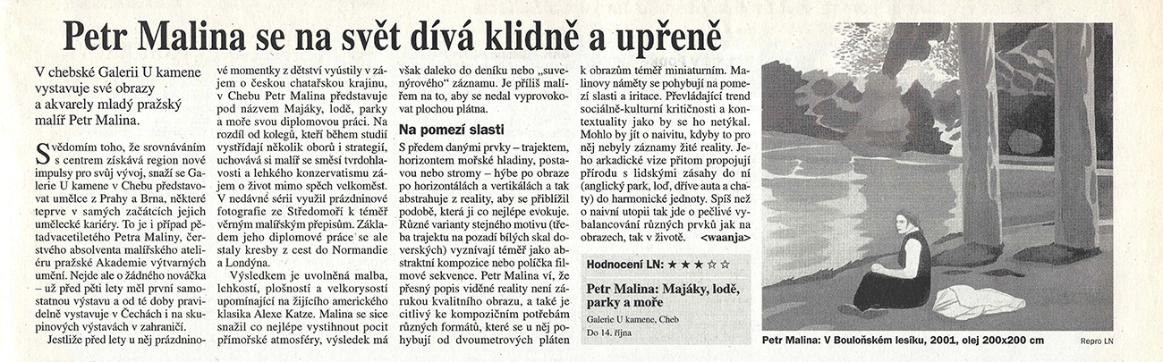 2001, R. Váňa, Lidové noviny